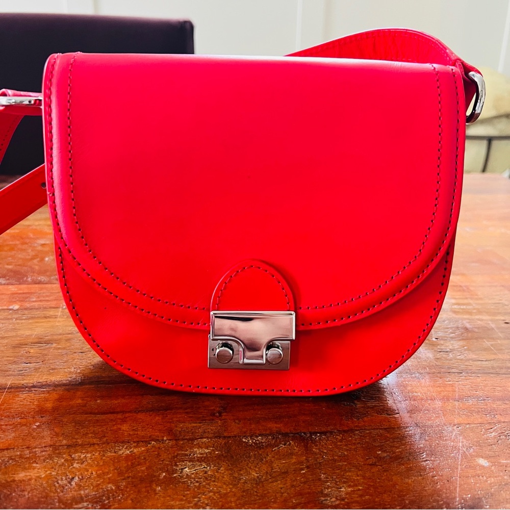 Beautiful Loeffler Randall Red Crossbody Saddle Bag